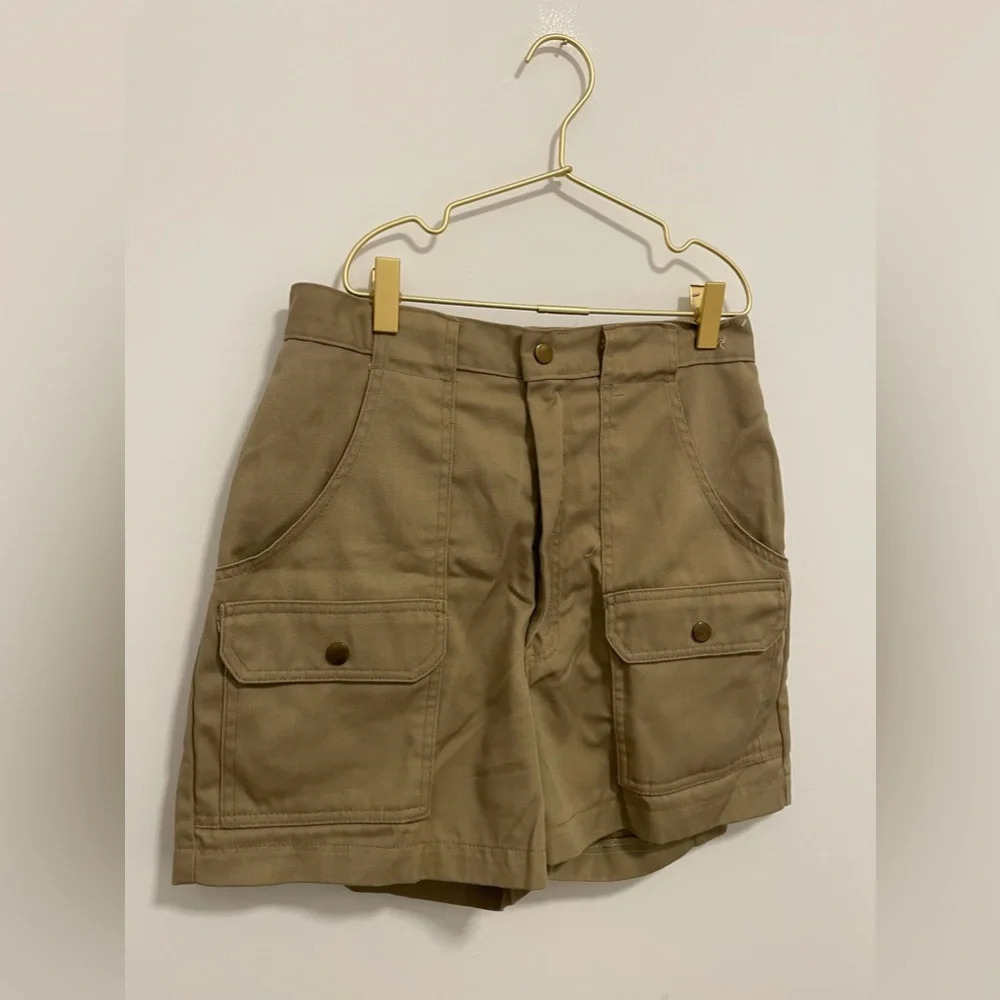 Vintage Woolrich Cargo Khaki Shorts Custom Brooch - Picture 6 of 8
